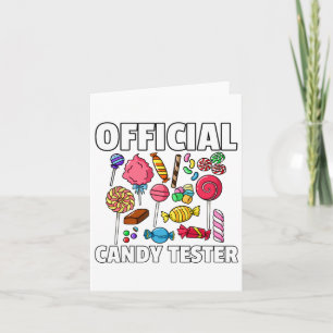 Tarjeta Probador de caramelos regalo de dulces de piruleta
