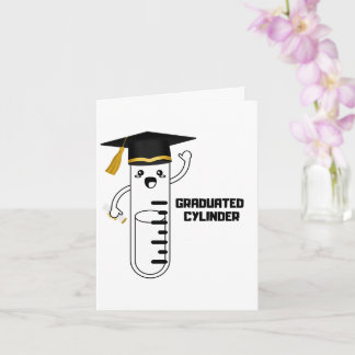 Tarjeta Probeta graduada,Tarjeta de felicitación plegada d