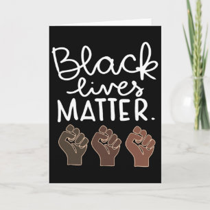 Tarjeta Problema de las Vidas Negras Blm Derechos Humanos