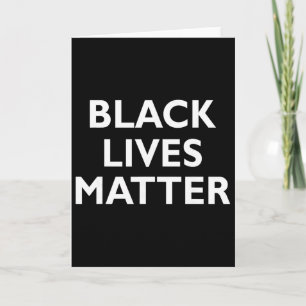 Tarjeta Problema de las vidas negras Blm Derechos humanos