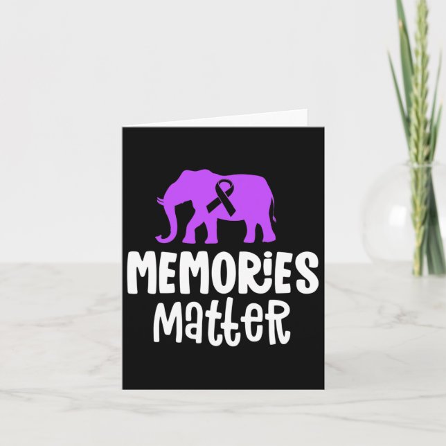 Tarjeta Problema de recuerdos Heimerheimer Cinta Morada Co (Anverso)
