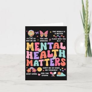 Tarjeta Problema de salud mental Autismo Conciencia Mes Gr