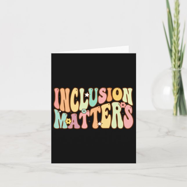 Tarjeta Problemas de Inclusión Awaren Autismo Educativo Es (Anverso)