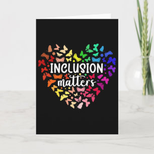 Tarjeta Problemas de Inclusión Mes de Conciencia sobre el