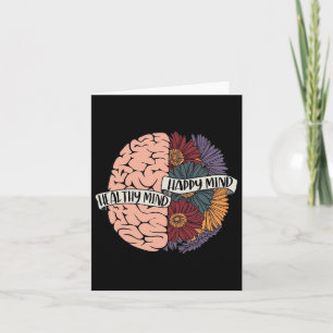 Tarjeta Problemas de salud mental Conciencia del cerebro h