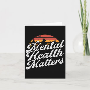 Tarjeta Problemas de salud mental - Conciencia sobre las e