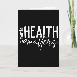 Tarjeta Problemas de Salud Mental Corazón Amor Conciencia 