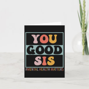 Tarjeta Problemas de Salud Mental de Sis