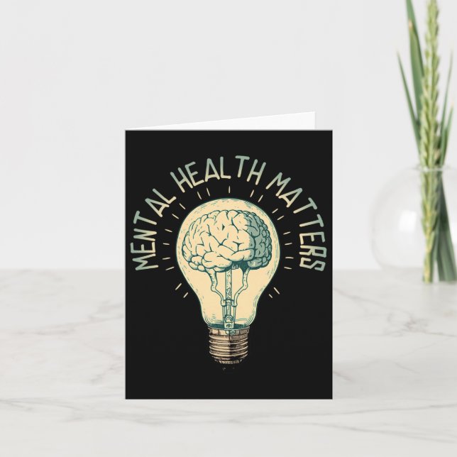 Tarjeta Problemas De Salud Mental - Esperanza De Ansiedad  (Anverso)