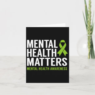 Tarjeta Problemas de salud mental Hombres Mujeres Niños Sa