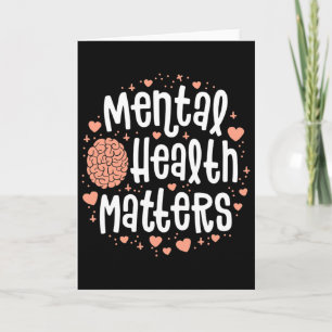 Tarjeta Problemas de salud mental Las mujeres terminan con