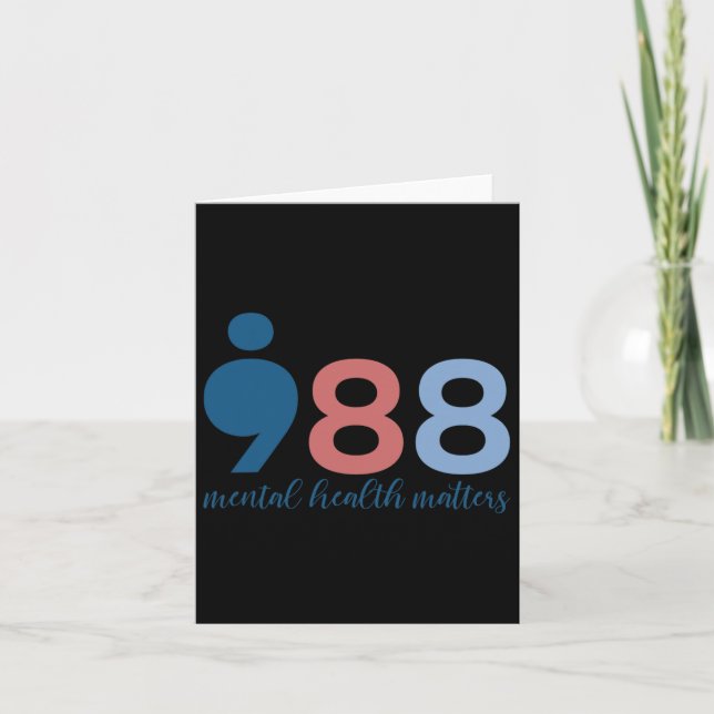 Tarjeta Problemas de salud mental Prevención del suicidio (Anverso)