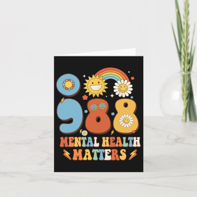 Tarjeta Problemas de salud mental Prevención del suicidio (Anverso)