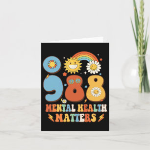 Tarjeta Problemas de salud mental Prevención del suicidio