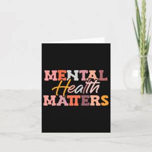 Tarjeta Problemas de salud mental Sensibilización nacional