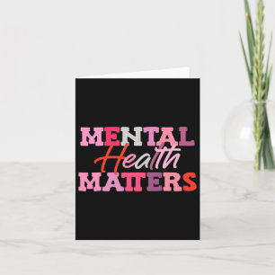 Tarjeta Problemas de salud mental Sensibilización nacional