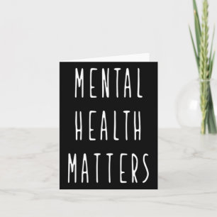 Tarjeta Problemas de salud mental Sensibilización sobre la