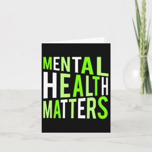 Tarjeta Problemas De Salud Mental Tipografía Para La Cepa