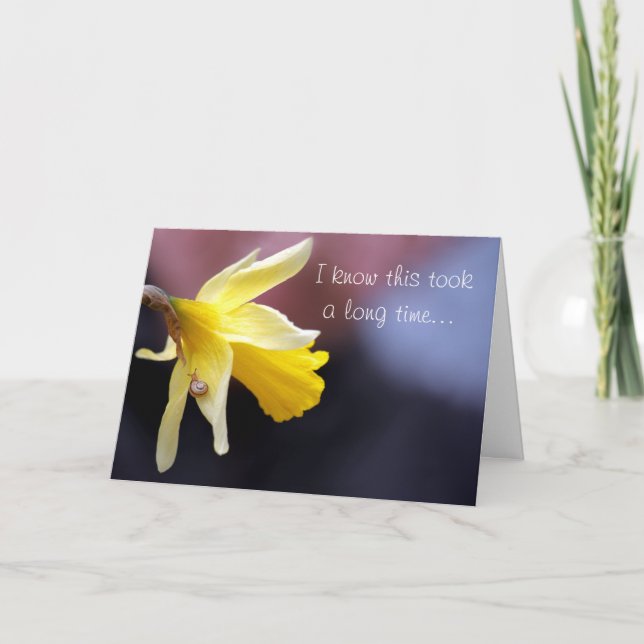 Tarjeta Procrastinación - Correo del caracol - Pensando en (Anverso)