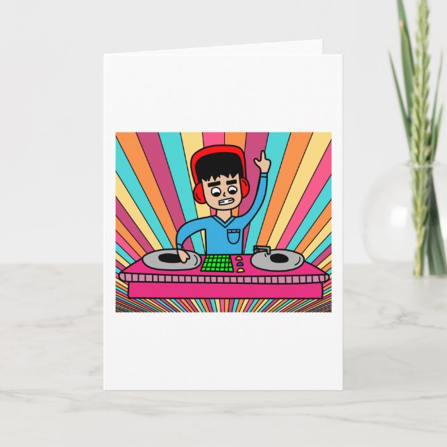 Tarjeta Productor de música DiscJockey Retro DJ (Anverso)