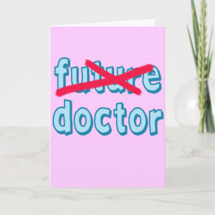 Tarjeta Productos de la graduación del médico