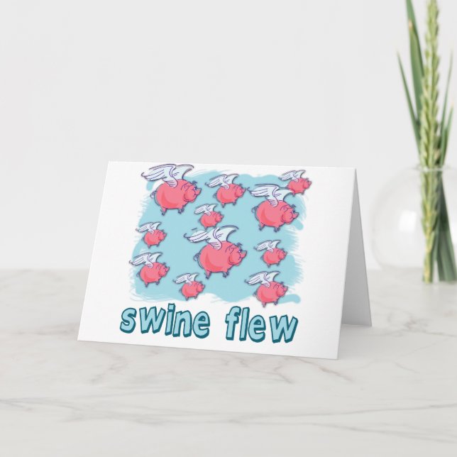 Tarjeta Productos del humor de la gripe de los cerdos (Anverso)