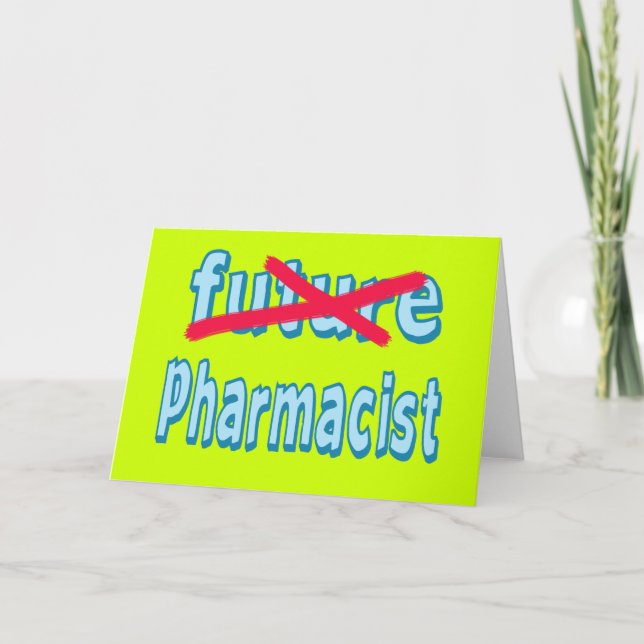 Tarjeta Productos Farmacéuticos de Graduación (Anverso)