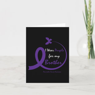 Tarjeta Productos Regalos Púrpura Hermano Cáncer Pancreáti