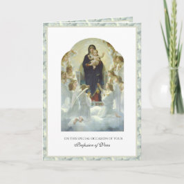 Tarjeta Profesión Religiosa de Votos de Monjas Católicas