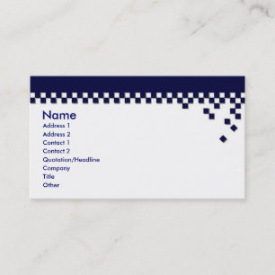 Tarjeta profesional clásica del perfil