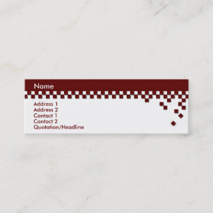 Tarjeta profesional clásica del perfil