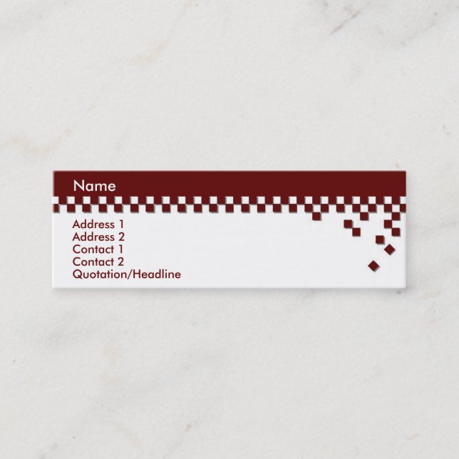 Tarjeta profesional clásica del perfil (Anverso)