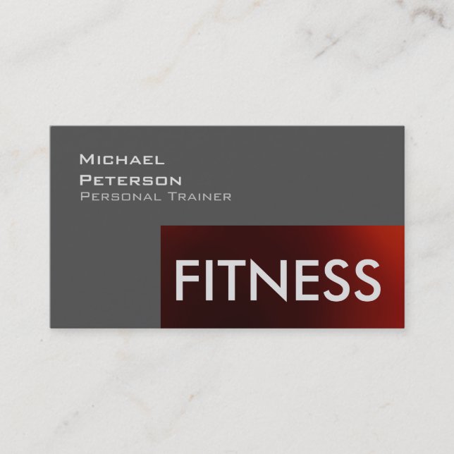 Tarjeta profesional de deporte de fitness (Anverso)