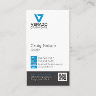Tarjeta profesional de diseño gráfico