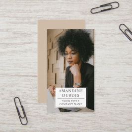 Tarjeta profesional de fotografía moderna