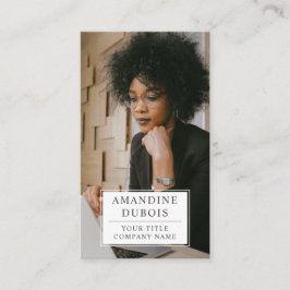 Tarjeta profesional de fotografía moderna