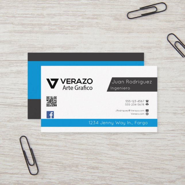 Tarjeta profesional de ingeniero de software (Anverso/Reverso In Situ)