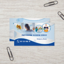 Tarjeta profesional de la empresa de servicios de