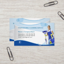 Tarjeta profesional de la empresa de servicios de