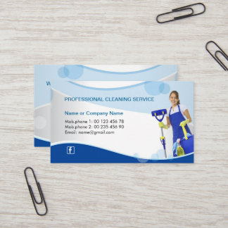 Tarjeta profesional de la empresa de servicios de