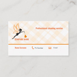 Tarjeta profesional de la empresa de servicios de