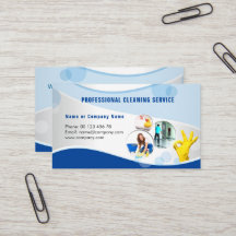 Tarjeta profesional de la empresa de servicios de