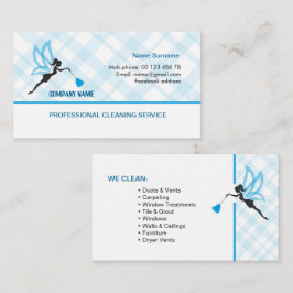 Tarjeta profesional de la empresa de servicios de