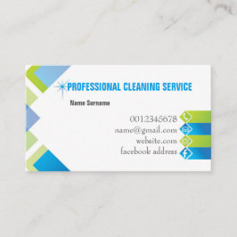 Tarjeta profesional de la empresa de servicios de
