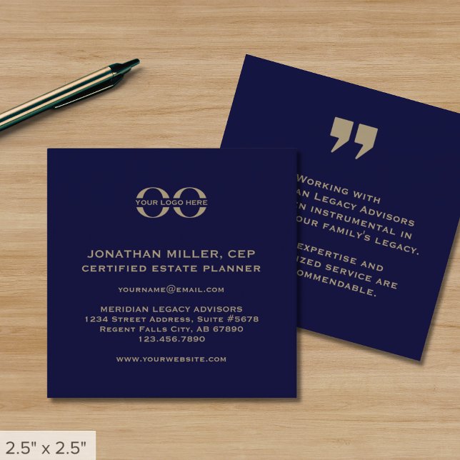 Tarjeta profesional de la Marina Azul y Oro (Subido por el creador)