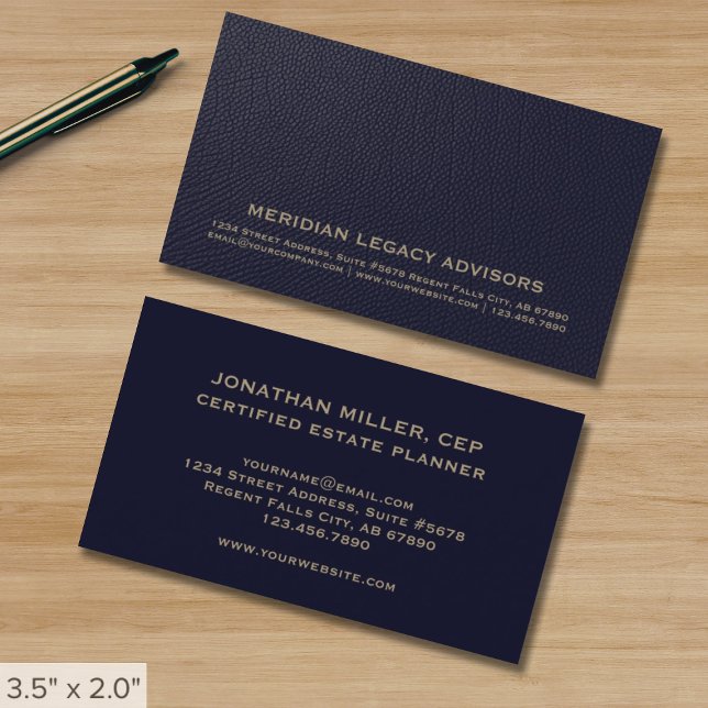 Tarjeta profesional de la Marina Azul y Oro (Subido por el creador)