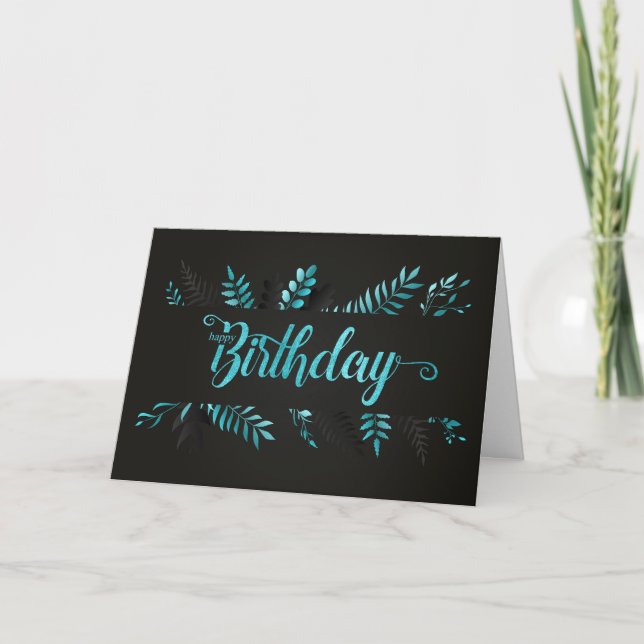 Tarjeta Profesional de negocios de cumpleaños en productos (Anverso)