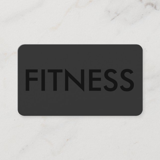 Tarjeta profesional de negocios deportiva de fitne (Anverso)