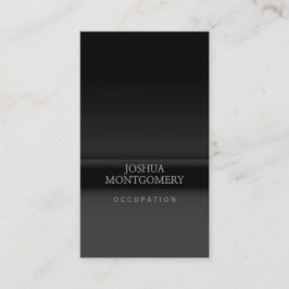 Tarjeta profesional de negocios minimalista Black