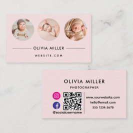 Tarjeta profesional de negocios moderna con código